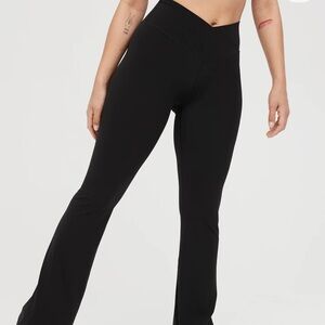 Aerie Black Boot Cut Pants